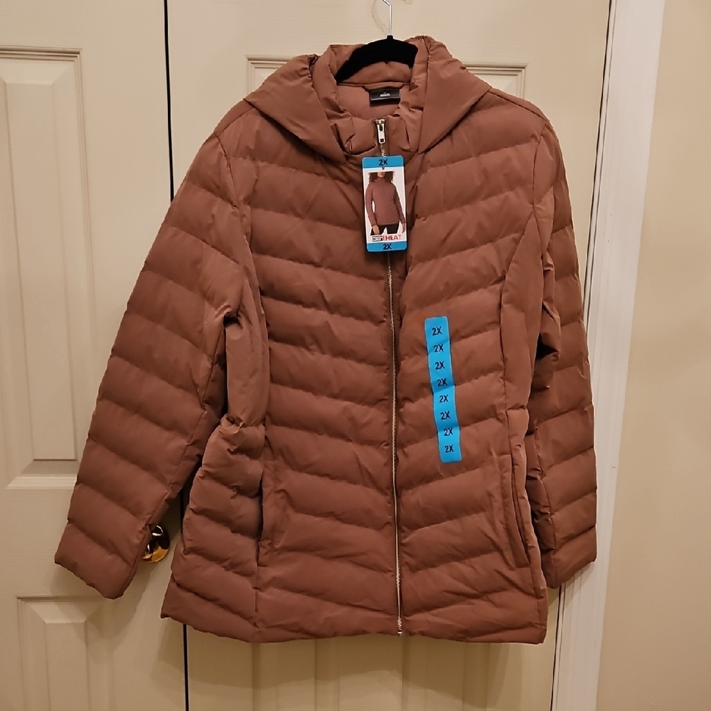 Women's Quilted Puffer Parka Jacket - Picture 1 of 5